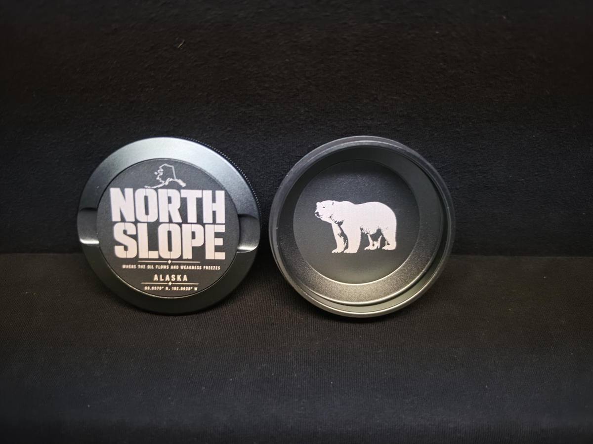 Gunmetal can, North Slope face